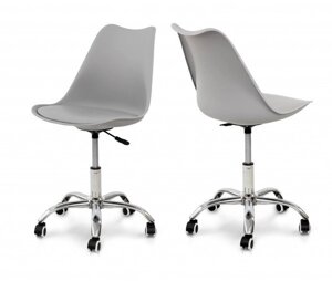 Стілець комп'ютерний пластиковий Ельф Мікс меблі, колір сірий