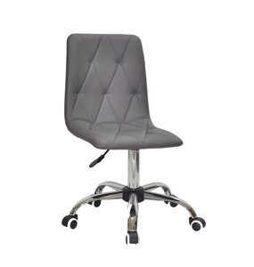 Крісло офісне на коліщатках MELVIN CH-Office Onder Mebli екошкіра, сірий OR-701
