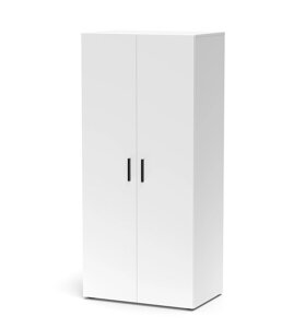 Шафа гардеробна дводверна для офісу, вітальні, спальні, коридору Berno 5 Accord, колір білий