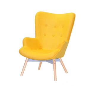 Крісло м'яке для відпочинку REGENT Onder Mebli жовтий W-4