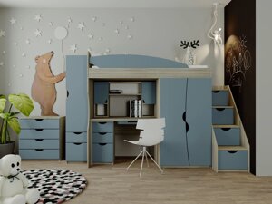 Спальня дитяча Савана Світ меблів, колір блакитна лагуна