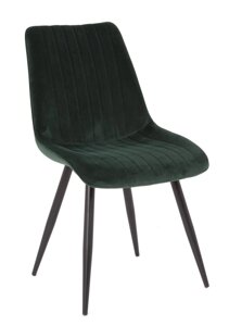 Стілець на металевих ніжках для дому / офісу в сучасному стилі TEO оксамит, колір зелений OR- 853