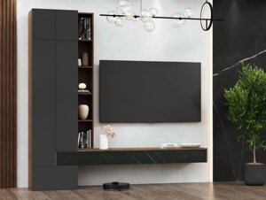 Вітальня Дакота Svit mebliv , горіх Ніца/ графіт/ сірий