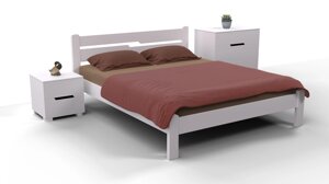 Ліжко двоспальне дерев'яне без узніжжя Айріс Мікс меблі, колір білий