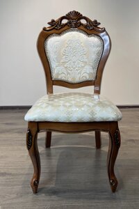 Стілець для вітальні в класичному стилі 8048 тк. 8072 TES MOBILI, колір горіх