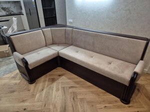 Кухонний кутовий диван Олександра зі спальним місцем Askalon, колір бежевий