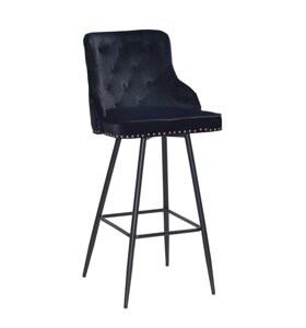 Барний стілець Olimp Bar 75-ML оксамит, чорний в-1011