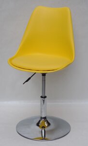 Стілець поворотний на одній ніжці для дому / офісу / кафе Milan (Мілан) CH - Base, жовтий 14