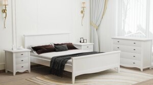 Ліжко дерев'яне Рим ArtWood, колір білий