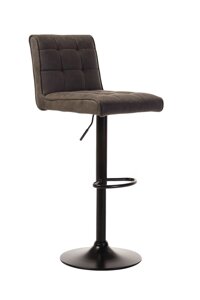 Барний м'який стілець на металевій чорній ніжці B-106 Vetro, оббивка штучний нубук колір табако
