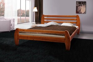 Ліжко двоспальне з масиву сосни Galaxy Мікс меблі, колір на вибір