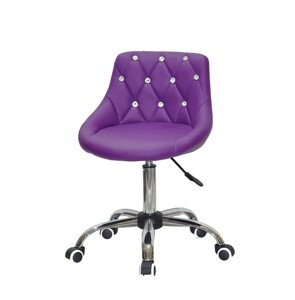 Стілець офісний на коліщатках FORO + SV CH - OFFICE екошкіра , колір пурпурний B-1010