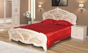 Ліжко двоспальне в класичному стилі глянцеве Кармен нова Світ меблів