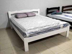 Ліжко з масиву вільхи Брітні RoomerIN, колір білий