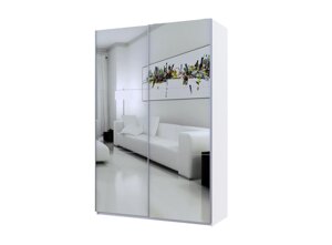 Шафа купе Doros G-Caiser Білий 2 Дзеркала / 3 частини 160х60х240 (42002102)
