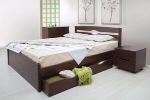 Ліжко односпальне Ликерія-Люкс (з шухлядами) 80х200 Мікс меблі, колір на вибір