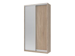 Шафа купе Doros Сіті Лайт Дуб Cонома 1 ДСП / 1 Дзеркало 120х45х225 (42002033)