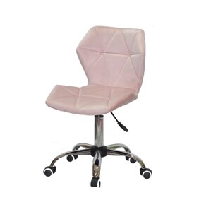Крісло офісне на колесах TORINO CH - OFFICE оксамит , рожевий в - 1021