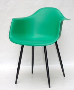 Крісло пластикове Leon Metal BK Onder Mebli, зелений 47