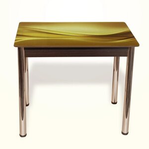 Стіл обідній Даллас стільниця - скло 10 мм + фотодрук , ноги хром Fusion Furniture