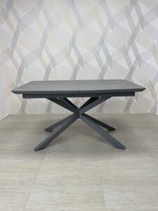 Обідній керамічний розкладний стіл ТЕНЕРИФЕ 140 Tes Mobili, колір сіра кераміка
