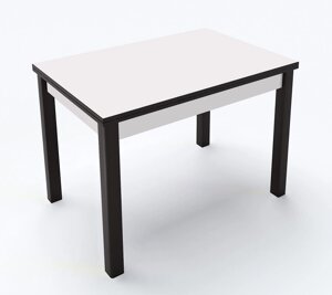 Стіл обідній розкладний Марсель Fusion Furniture, колір ніг венге /стільниця біла