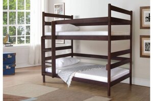 Ліжко двоярусне дерев'яне (бук, щит) Дарина Мікс меблі, колір на вибір