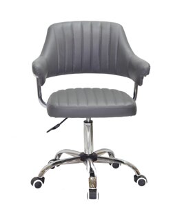 Крісло офісне JEFF CH- OFFICE екошкіра , колір сірий B-1001