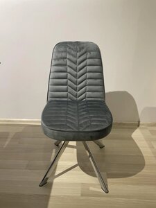 Обідній стілець поворотний АВІНЬОН Tes Mobili, колір сірий/ніжки метал