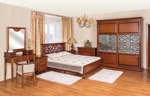 Дерев'яна спальня в класичному стилі Глорія , колір на вибір РКБ-Меблі
