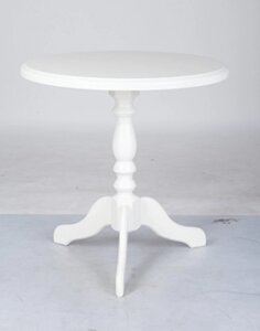 Стіл кавовий круглий Стелла Fusion Furniture, колір білий / ваніль / бежевий