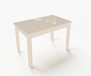 Стіл кухонний зі скляною стільницею Фішер Fusion Furniture, колір ваніль / скло ваніль