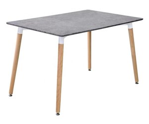 Стіл обідній нерозкладний в скандинавському стилі Везувій 1000 Мікс Меблі, колір стільниці бетон