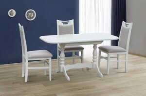 Стіл обідній розкладний Аврора Fusion Furniture, колір білий
