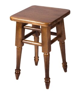 Стілець кухонний дерев'яний з витонченою ногою Смарт Мікс меблі, колір горіх