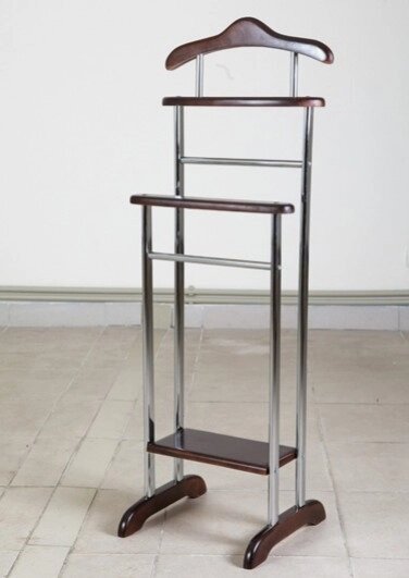 Вішалка підлогова дерев'яна Металік Мікс меблі, колір темний горіх від компанії Інтернет каталог меблів - Меблі Всім - фото 1