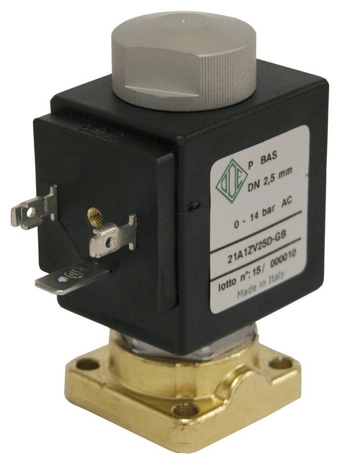 Електромагнітний клапан 21A1ZV25D-GB, 2/2 хід. Нормально відкритий для повітряного компресора від компанії ТОВ "АРМАКІПСЕРВІС" - фото 1