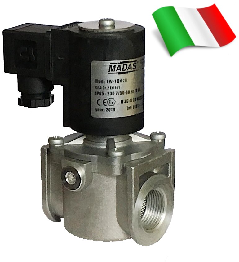 Електромагнітний клапан EW-1, DN15, P = 500 mbar, Мадас (Італія) від компанії ТОВ "АРМАКІПСЕРВІС" - фото 1