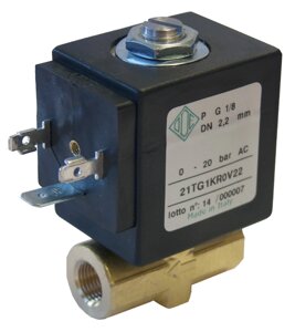 Электромагнитный клапан для воды 21TG1KR0V40 (ODE, Италия), G1/8