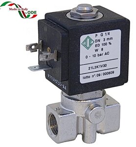Нержавіючий електромагнітний клапан 21L2K1V25-W (ODE, Італія), G1 / 4