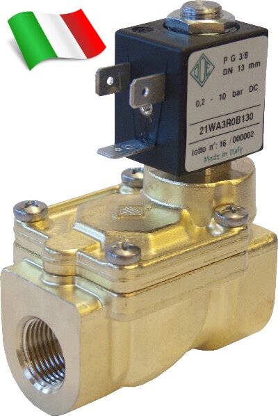 Електромагнітний клапан для повітря 21WA3R0B130 (ODE, Італія), G3 / 8 - гарантія