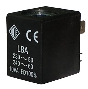 Електромагнітні котушки LBA, LBV компанії ODE (Італія), 5 W, 22 мм x Ø10