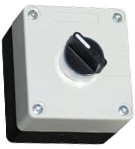 Кнопковий пост, секторний перемикач 0-1, з фіксацією, AC380/DC110, кнопка PB2-BD21, N0, 230В, IP54 ElectrO