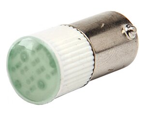Лампа змінна світлодіодна матриця Bа9s 24В зелена
