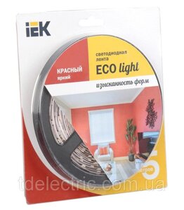 Стрічка LED 5м блістер LSR-3528R60-4.8-IP65-12V червоний колір IEK-eco