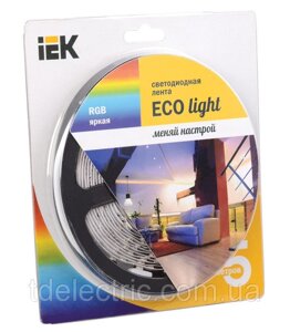 Стрічка LED 5м блістер LSR-3528RGB54-4.8-IP20-12V багатобарвна IEK-eco
