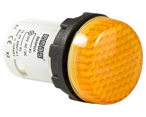 Моноблочна світлосигнальна арматура світлодіодна 24В жовта (пористу скло)