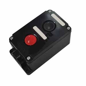 Пост кнопковий ПК722-2, 10A, ЧЕРВОНА кнопка + ЧОРНА кнопка), корпус - карболіт, 230/400B, IP54 ElectrO