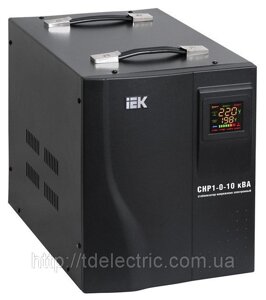 Стабілізатор напруги Home 10 кВА (СНР1-0-10) електронний переносний ІЕК