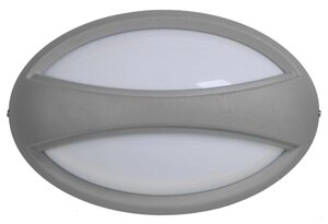 Світильник світлодіодний ДПО 1403 сірий овал із пояском LED 6x1Вт IP54